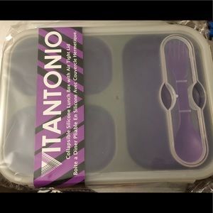 Collapsible silicone lunch box/ food container
